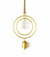 Suyra Two Circle Crystal Suncatcher Wind Chime - Hand Tuned