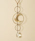 Surya Crescent Moon Brass Suncatcher