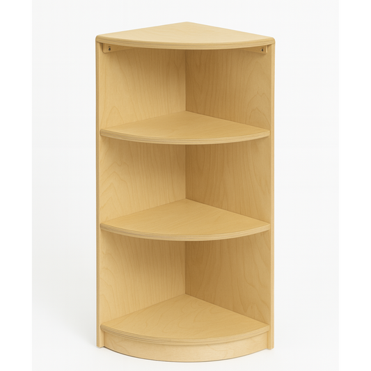 Montessori Classroom Corner Shelf - 32" Tall