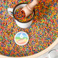 Rainbow Punch Sensory Bucket - Chickadees Wooden Toys