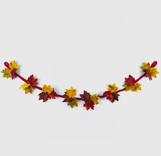 Autumnal Leaves Felt Garland