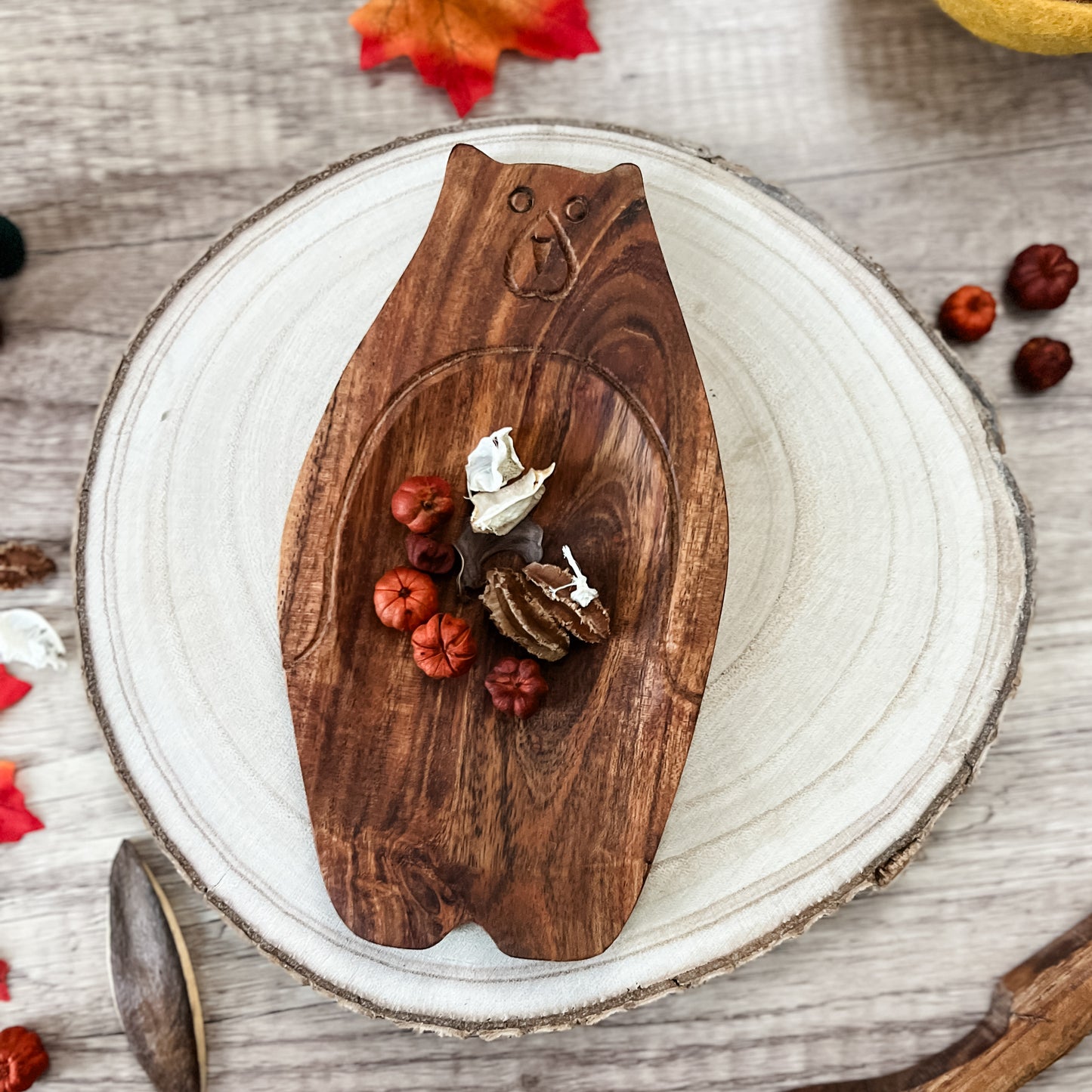 Acacia Wood Bear Tray