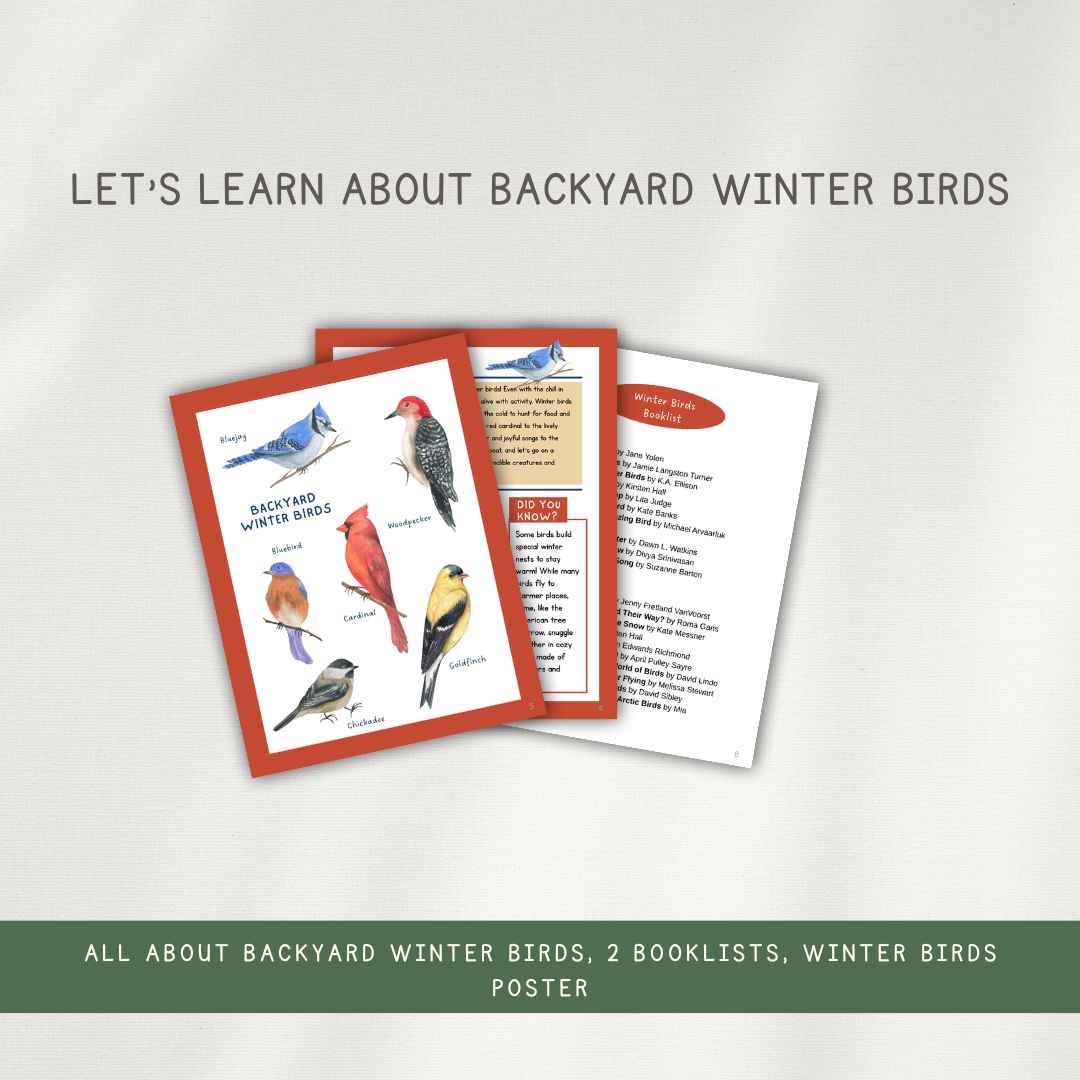 Winter Birds Activity Bundle - Chickadees Wooden Toys