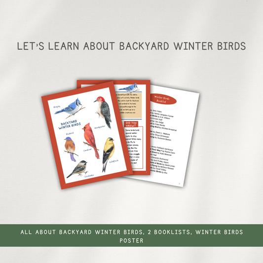 Winter Birds Activity Bundle - Chickadees Wooden Toys