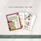 On the Farm Themed Activity Pages - Digital Download