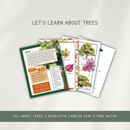 Tree Themed Activity Pages - Digital Download - Chickadees Wooden Toys