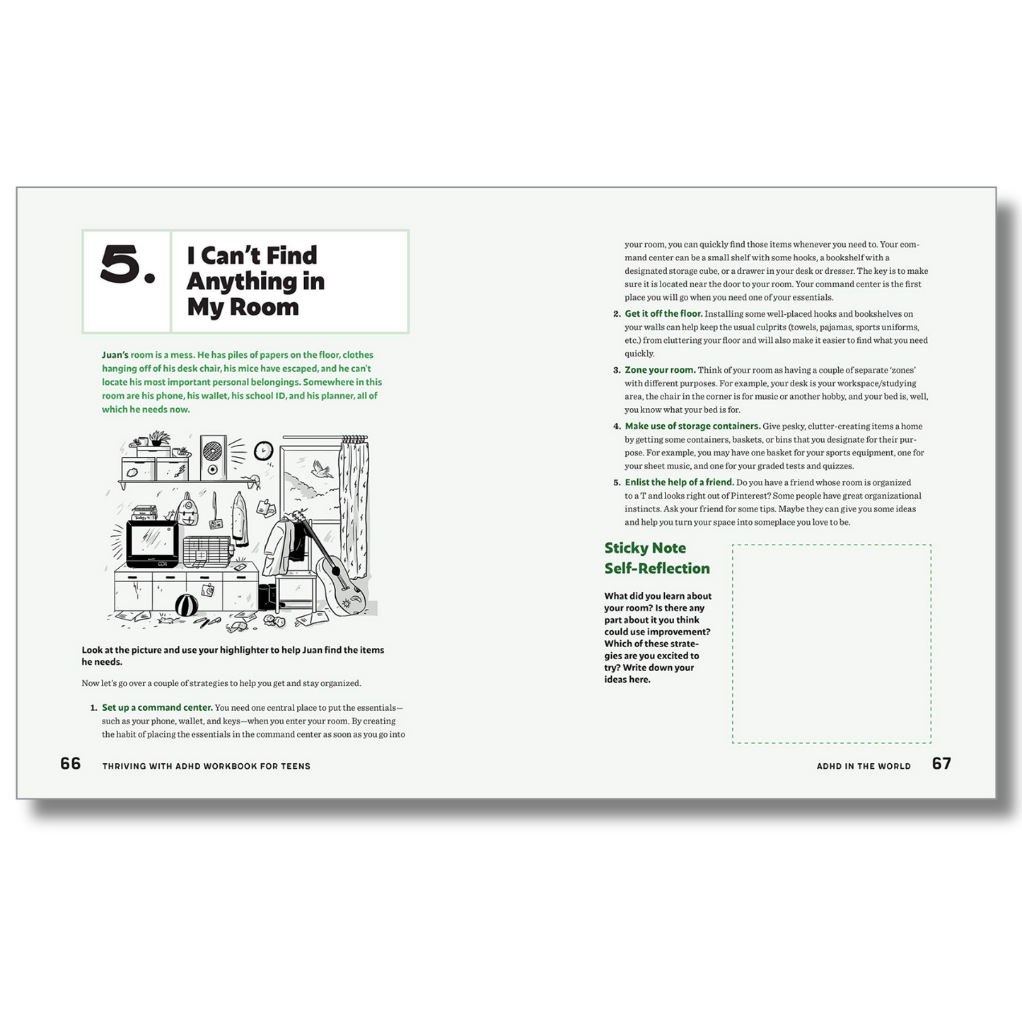 Thriving with ADHD Workbook for Teens: Improve Focus, Get Organized, and Succeed (Spiral Bound)