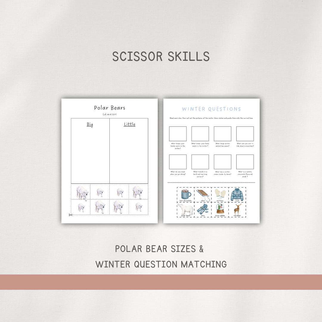 Polar Bear - Preschool Activity Pages