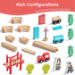 Tiny Land® Wooden Train Set for Children 39 Pcs