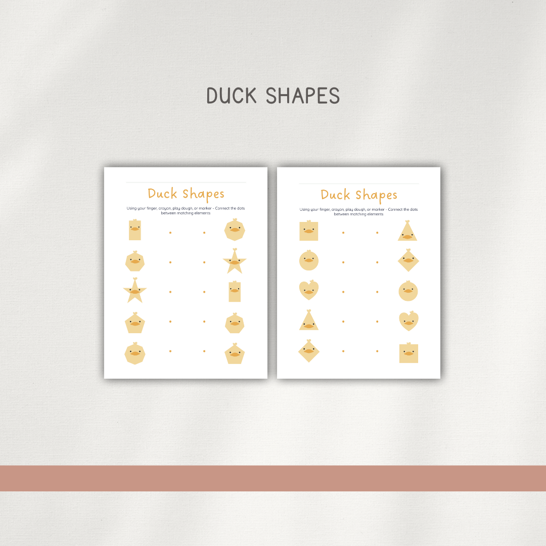 Ducks - Preschool Activity Pages