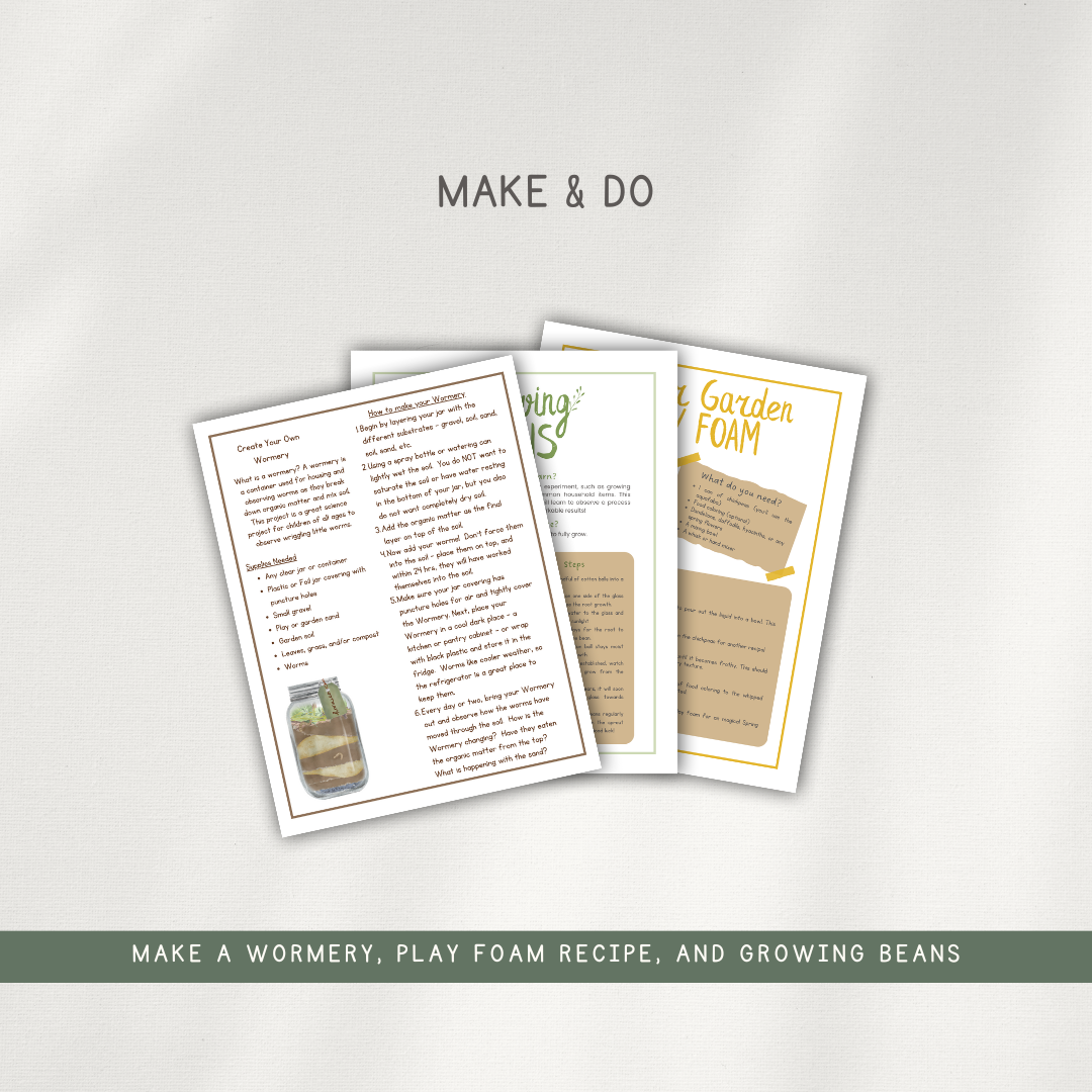 Gardening Activity Pages - Printed Packet