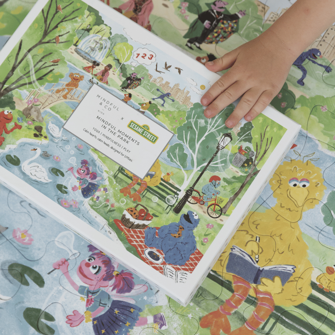 Mindful Moments with Sesame Street Floor Puzzle - Chickadees Wooden Toys