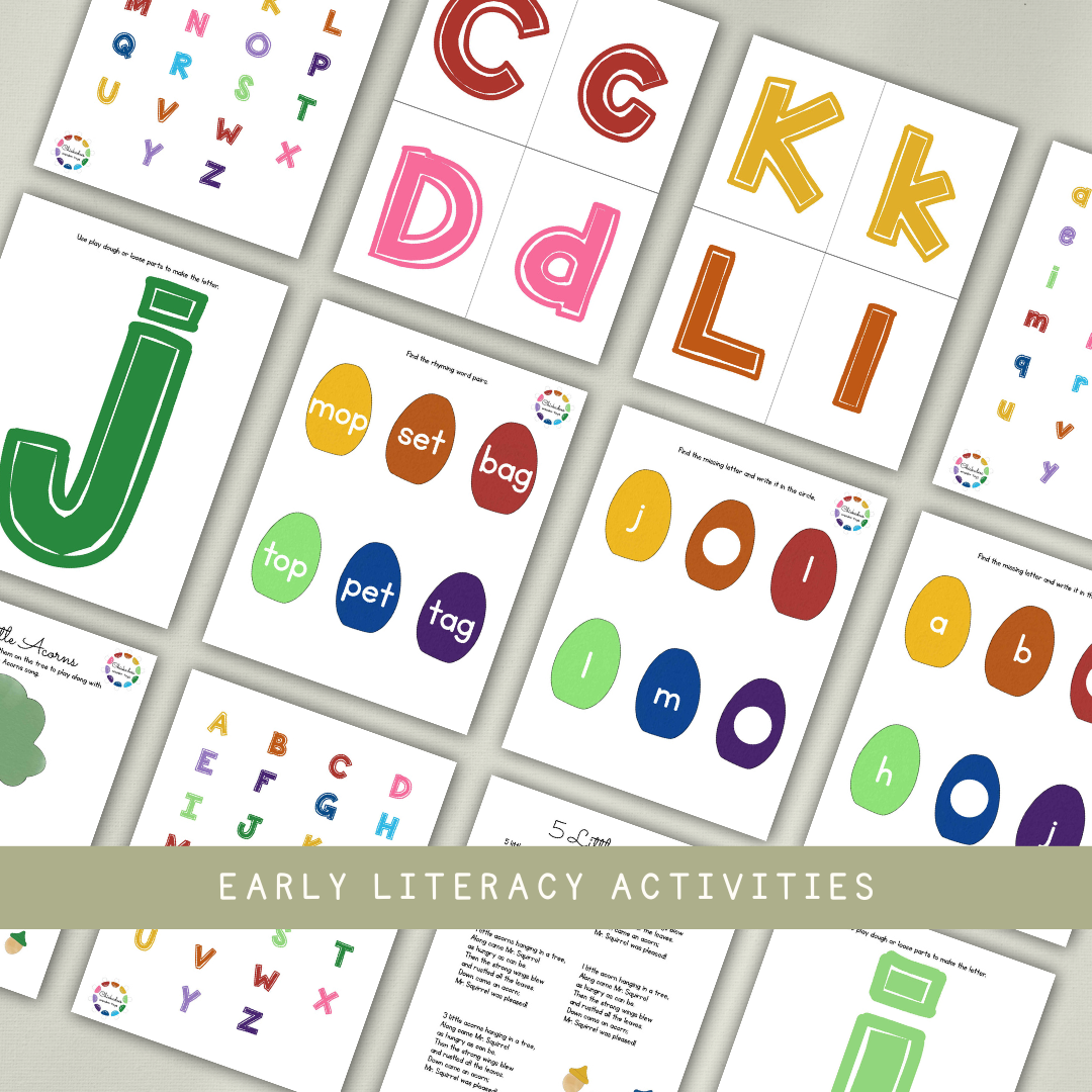 Chickadees Preschool Activity Pack - 118 Page INSTANT DOWNLOAD - Chickadees Wooden Toys