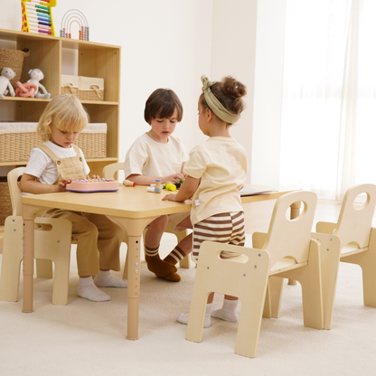 Adrian | Adjustable Toddler Table & Chair Set - Chickadees Wooden Toys