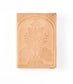 Embossed Neutral Leather Floral 5x7 Journal - Refillable Notebook