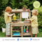 Tiny Land® Mud Kitchen - DuoPlay Outdoor Play Kitchen for Kids