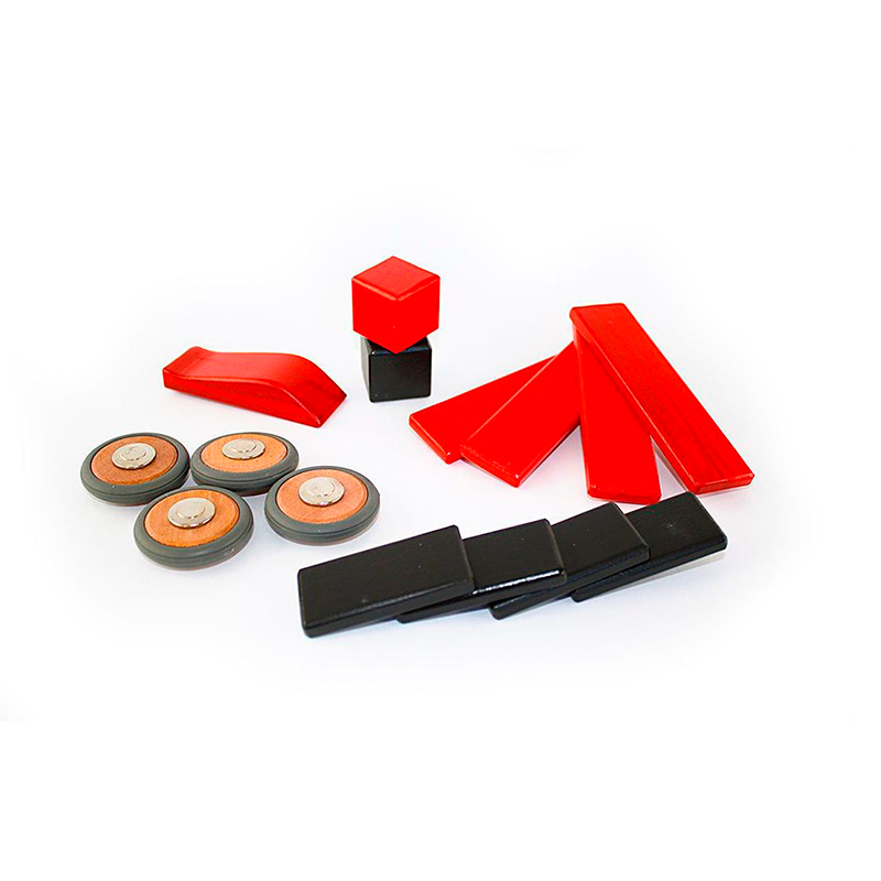Magnetic Wooden Wheels <br>Magnetic Wooden Blocks <br>4 pieces
