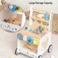 Wooden Tool Walker – Multi-Activity Learning Wagon for Toddlers