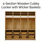 Preschool Cubbies | Quad - Chickadees Wooden Toys