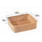 Medium Classroom Storage Basket – Woven Shelf Organizer Bin (15" x 13" x 5") - 4 Pack