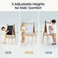 Tiny Land® 3-in-1 Art Easel for Kids - Chickadees Wooden Toys