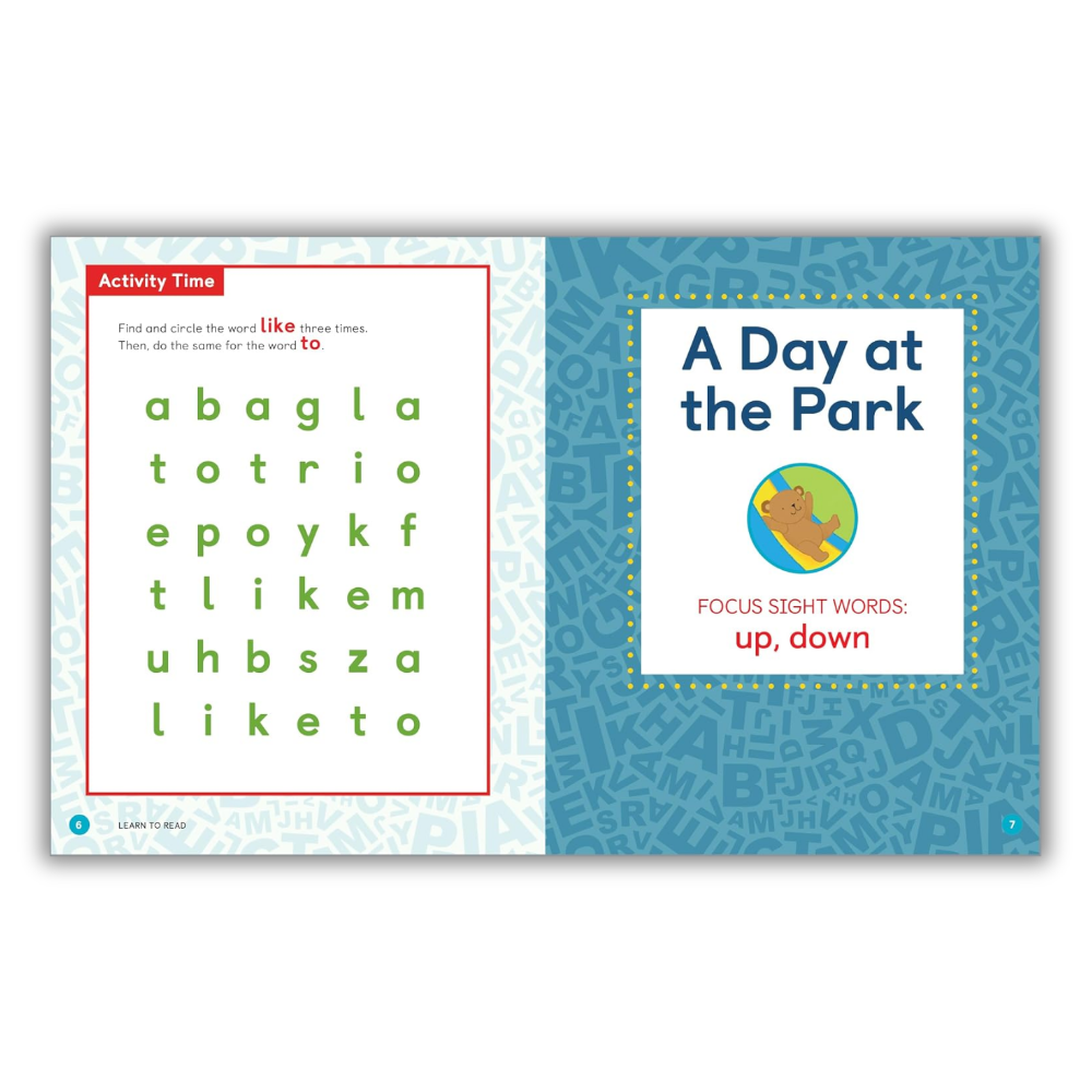 Learn to Read: Sight Words Storybook: 25 Simple Stories & Activities for Beginner Readers (Spiral Bound)
