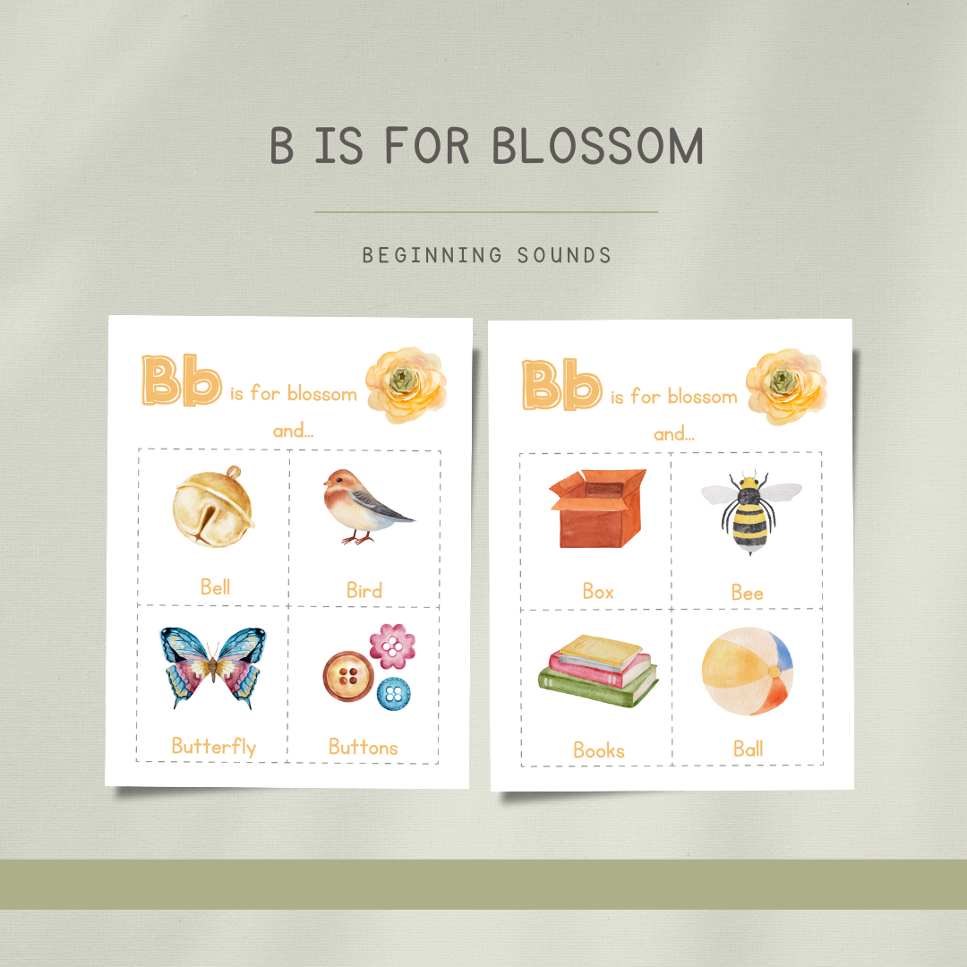 Blossoms Preschool Activity Pages - Chickadees Wooden Toys