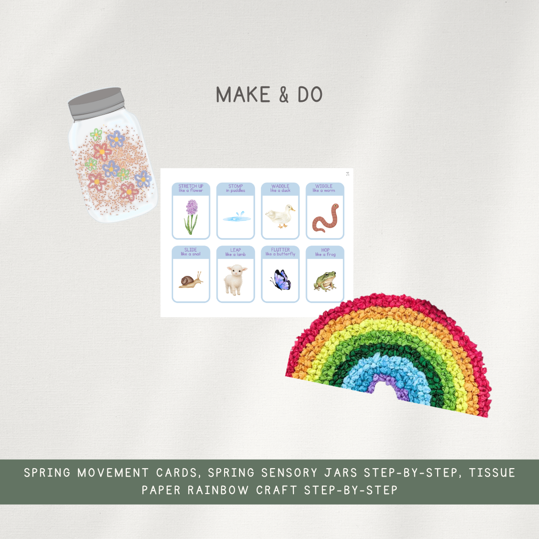 Hello Spring! Activity Bundle - Digital Download - Chickadees Wooden Toys