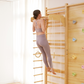 Walnut Modular 9-in-1 Swedish Ladder Wall Gym – Indoor Climber for Kids & Toddlers