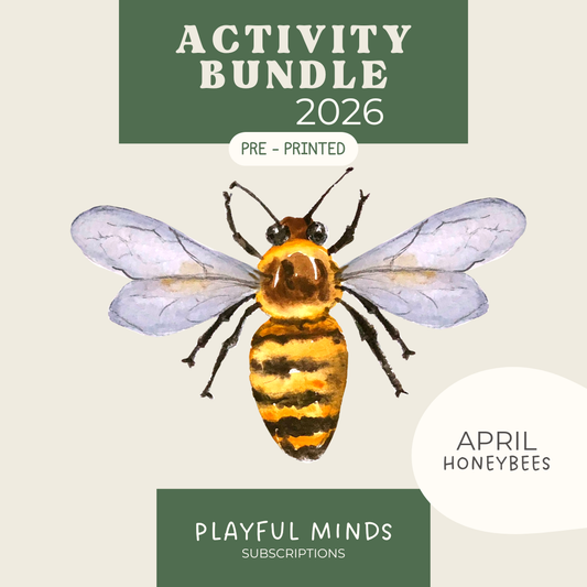 Printed Activity Pages - Early Learning Subscription 2026 - Chickadees Wooden Toys