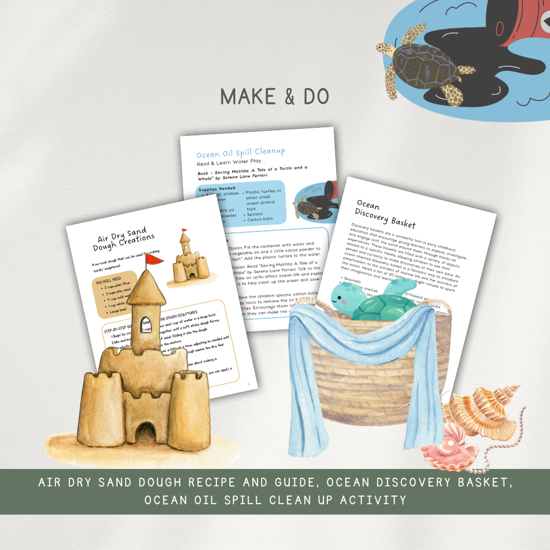Sea Turtles - Activity Bundle for ages 3-8 - Digital Download