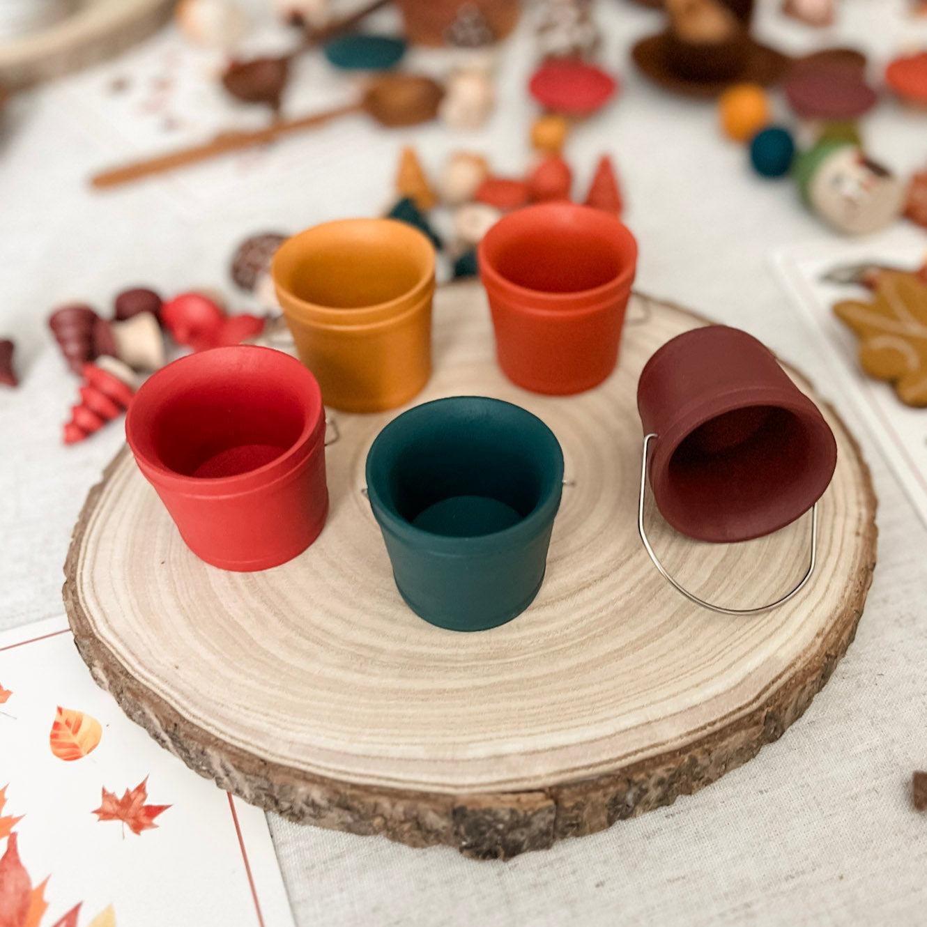 Autumn Sorting Buckets