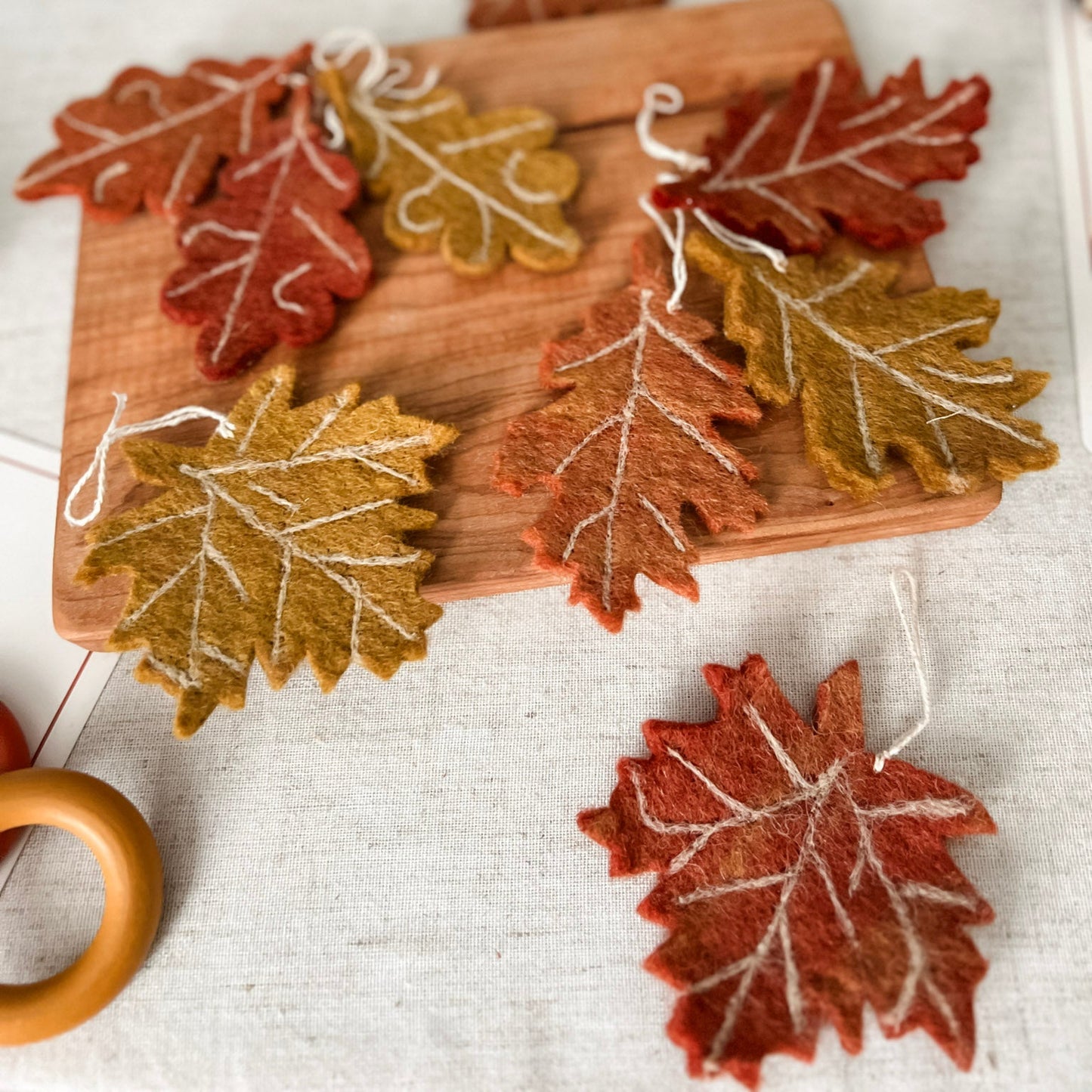 Wool Felt Maple Leaves