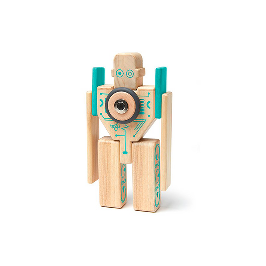 Magbot <br>Magnetic Wooden Blocks <br>Future Collection, 9 pieces - Chickadees Wooden Toys