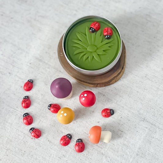 Ladybug Garden Play Dough Mini - Chickadees Wooden Toys