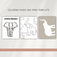 African Elephant - Preschool Activity Pages