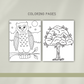 Tree Through the Seasons Preschool Activity Pages - Chickadees Wooden Toys