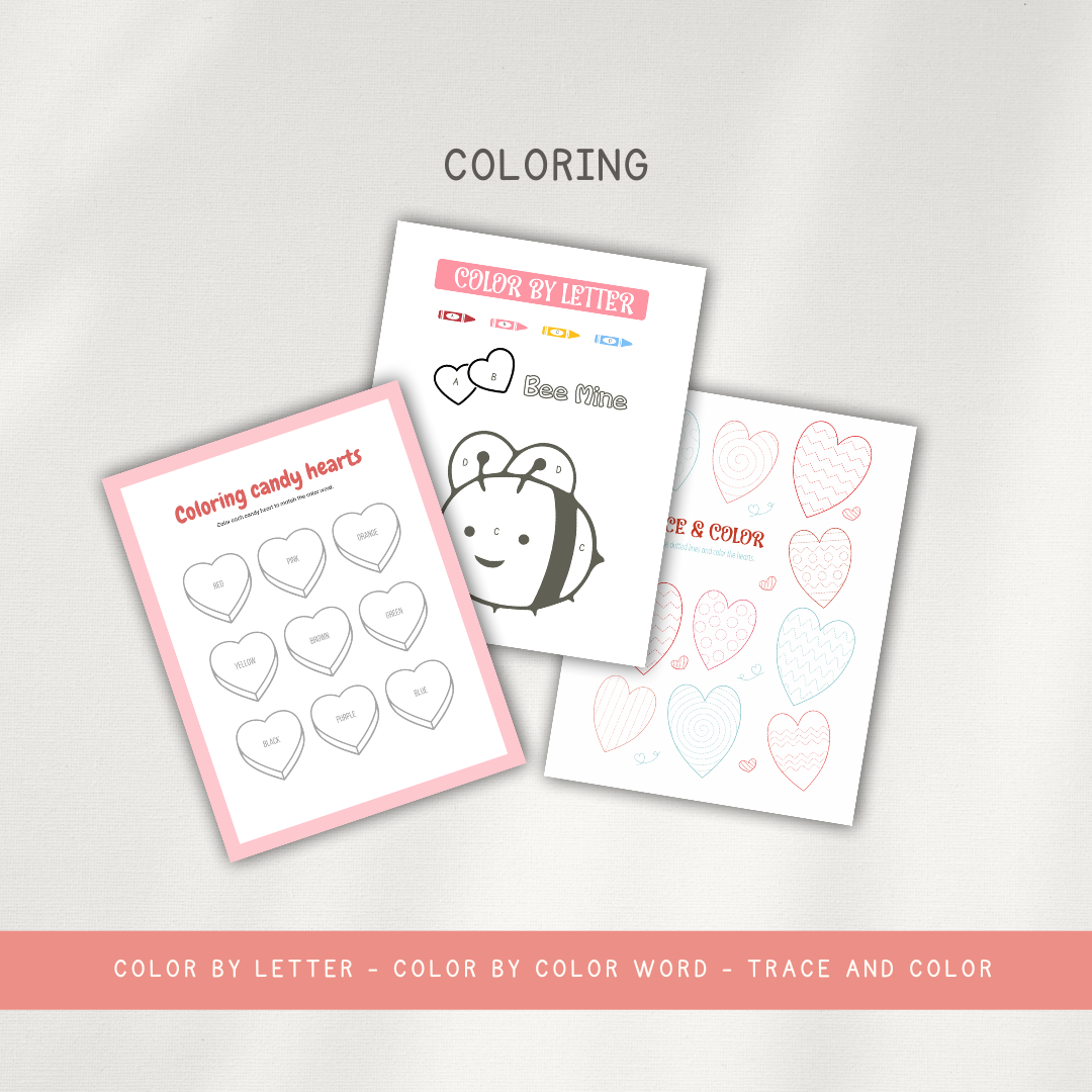 Valentine's Activity Pages - Digital Download