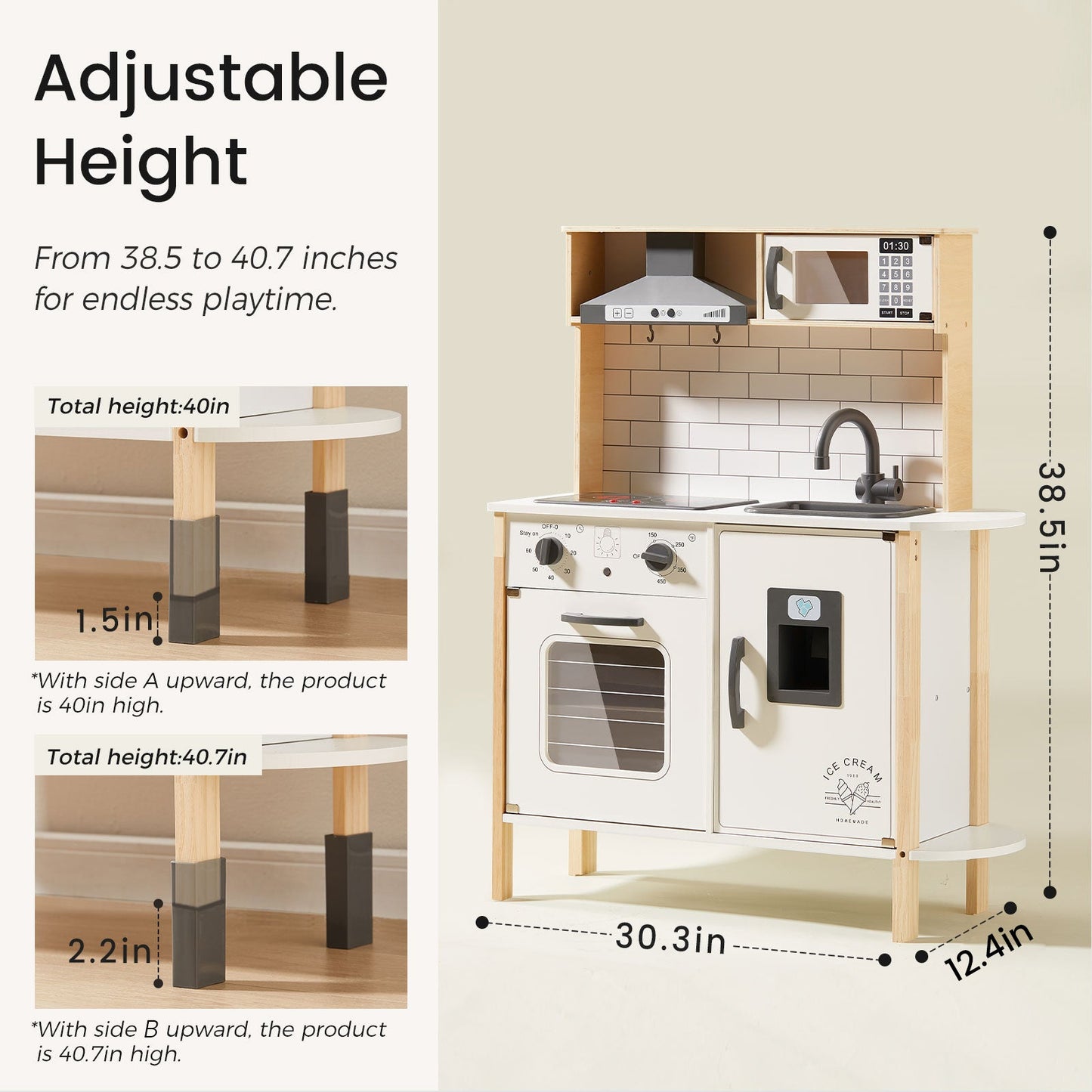 Tiny Land® Interactive Play Kitchen with Sounds & Cookware