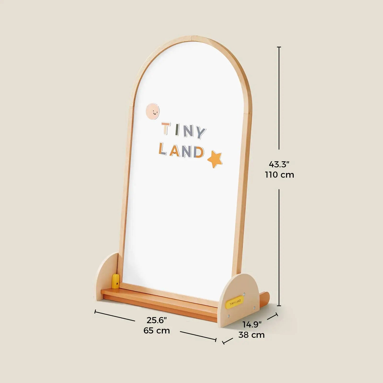 Tiny Land® Double-Sided Arched Magnet Chalkboard - Chickadees Wooden Toys