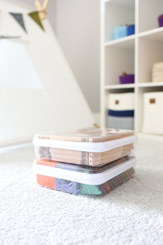 Medium Deep Bliss Bins ®️ - Chickadees Wooden Toys