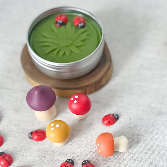 Ladybug Garden Play Dough Mini - Chickadees Wooden Toys
