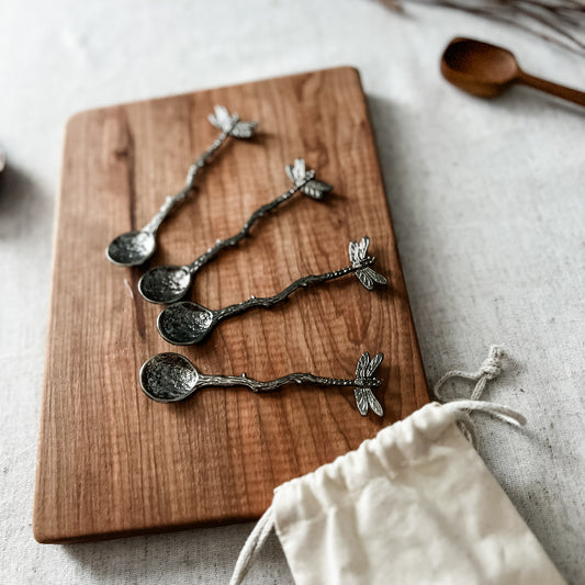 4 Little Dragonfly Spoons
