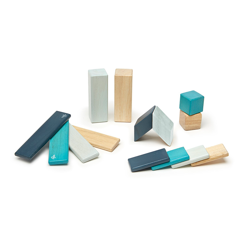14-Piece Set <br>Magnetic Wooden Blocks <br>Tegu Classics