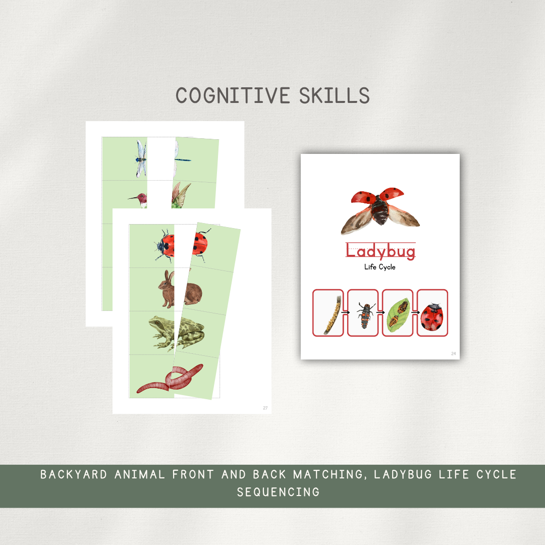 Backyard Wildlife Activity Bundle - Digital Download - Chickadees Wooden Toys