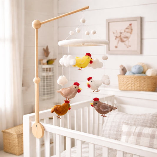 Baby Mobile - Chicken - Chickadees Wooden Toys