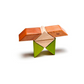 Pocket Pouch Prism <br>Magnetic Wooden Blocks <br>6 pieces