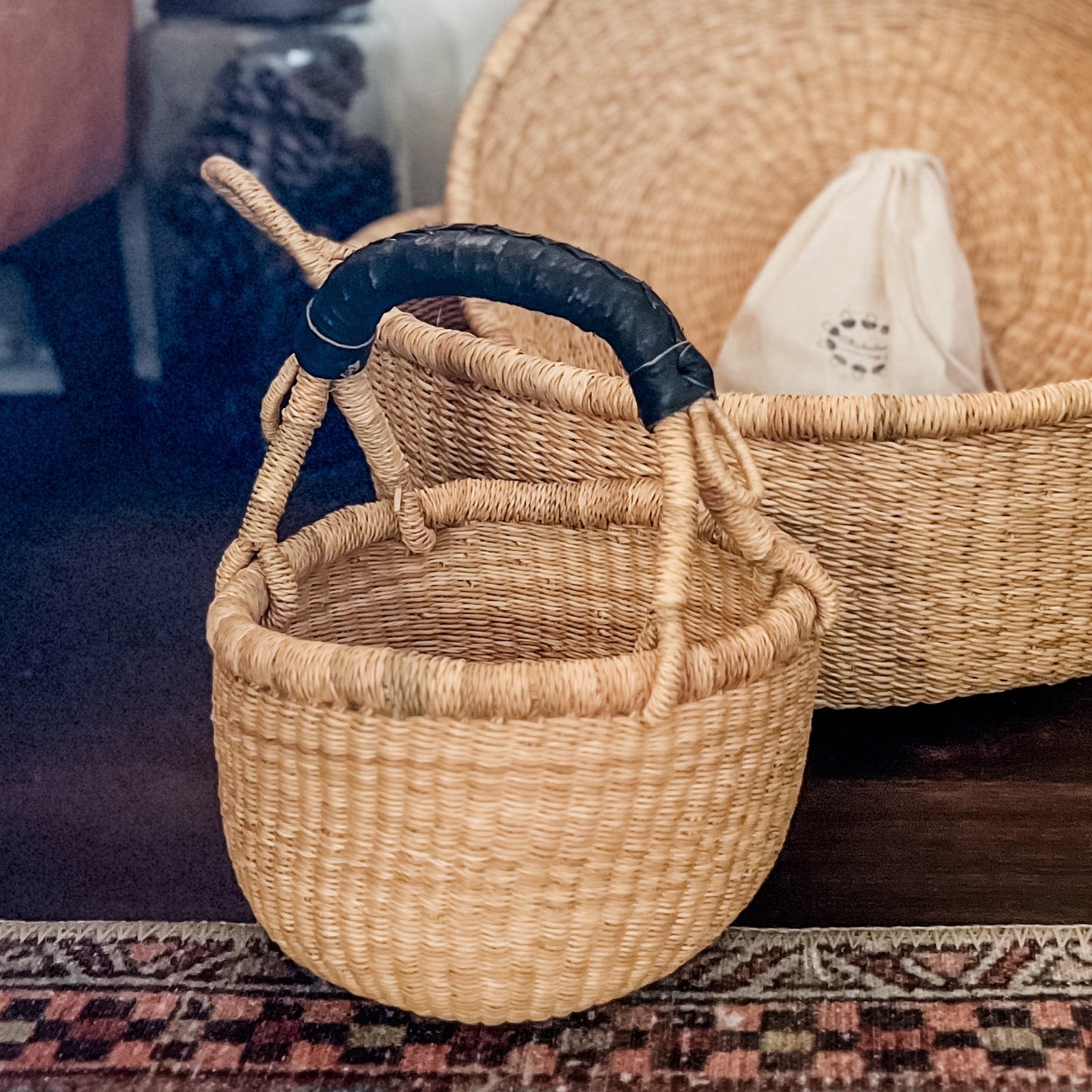 Baby Bolga Basket - Chickadees Wooden Toys