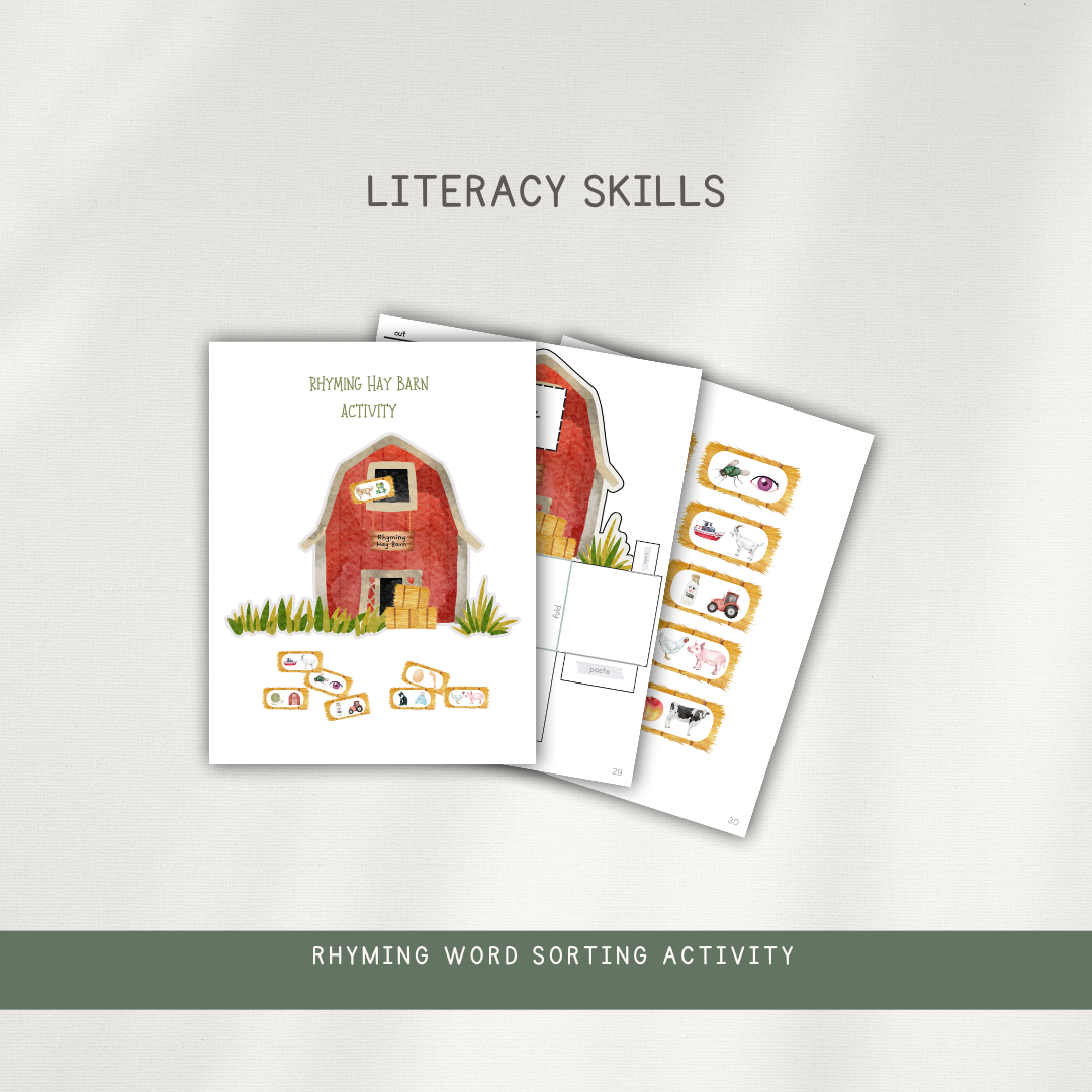 On the Farm Themed Activity Pages - Digital Download