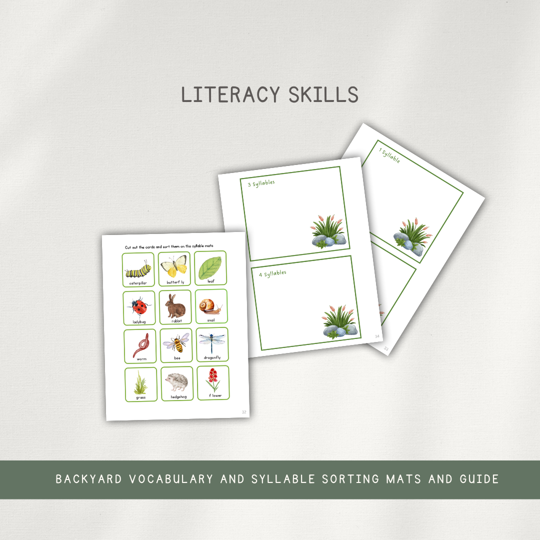Backyard Wildlife Activity Bundle - Digital Download - Chickadees Wooden Toys